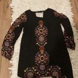Size small dress flowers on it in black